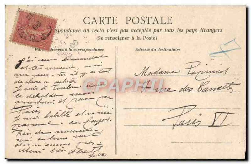 Old Postcard Cherbourg The Beach and the Casino