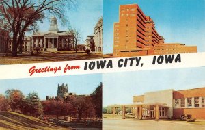 IA, Iowa  IOWA CITY Greetings UNIVERSITY GENERAL HOSPITAL~Student Union Postcard