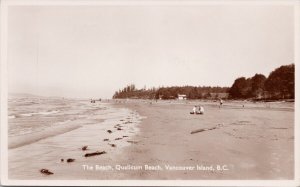 The Beach Qualicum Beach BC Vancouver Island Unused RPPC Postcard H60