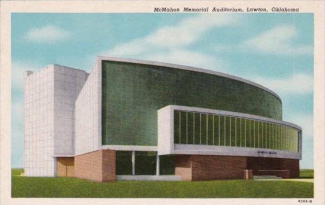 Oklahoma Lawton McMahon Memorial Auditorium Curteich