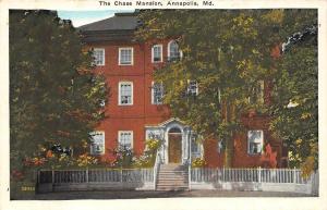 ANNAPOLIS, MD Maryland      THE CHASE MANSION      c1920's Postcard