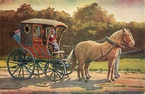 Dutch types horses carriage advertising Raymakers & Co. Margarine Belgica Ad.