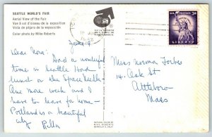 1962  Seattle World's Fair  Space Needle  Washington   Postcard