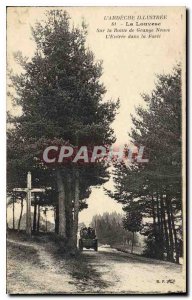 Old Postcard The Ardeche Illustree Louvesc on Route Grange Neuve L'Entree in ...