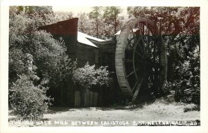 Postcard RPPC 1930s California St. Helena Old Bale Mill Calistoga CA24-2324