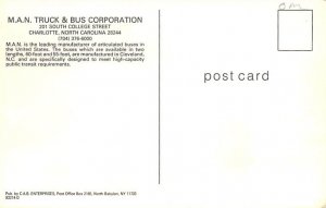 M.A.N. Truck & Bus Corporation Charlotte, NC USA Bus Unused 