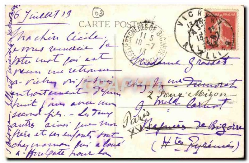 Vichy Old Postcard Pars Celestine