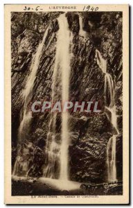 Old Postcard Le Mont Dore Waterfall Queureuilh