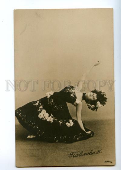 139342 Anna PAVLOVA Russian BALLET Star DANCER Dance Old PHOTO