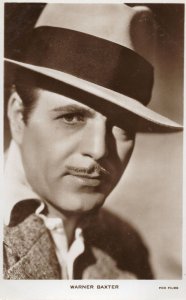 Warner Baxter Actor Fox Film Pictures Star Real Photo Postcard