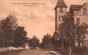 Vintage Postcard 1911 Shore Road Hoffman House Annex White Lake New York H.J.Pub