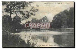 Old Postcard Lignou Surroundings of the castle Briouze