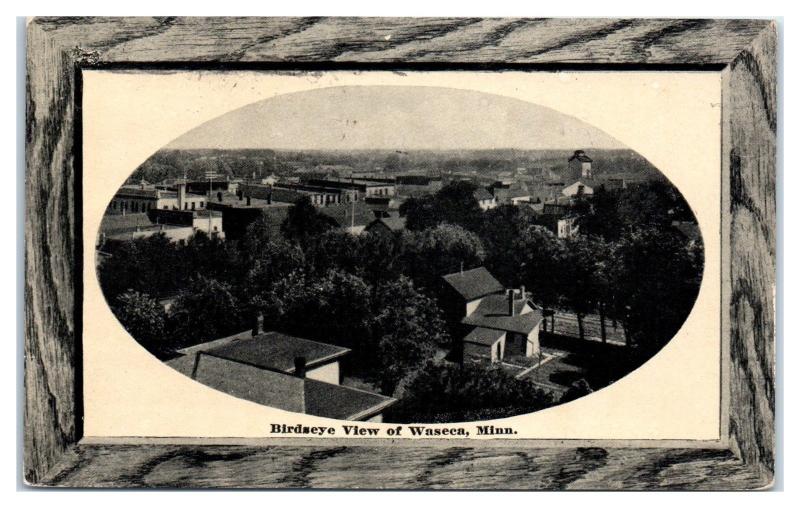 1913 Bird's Eye View of Waseca, MN Postcard