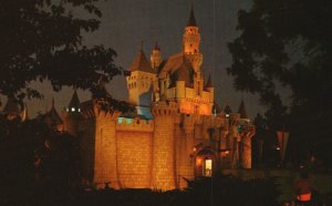 Vintage Postcard Sleeping Beauty Castle Enchanted Guard Entrance To Fantasyland