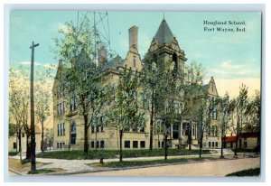 c1910's Hoagland School Building Street View Fort Wayne Indiana IN Postcard