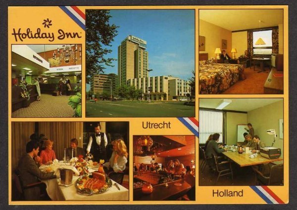 Multi Holiday Inn Hotel UTRECHT HOLLAND Netherlands Postcard Carte Postale PC