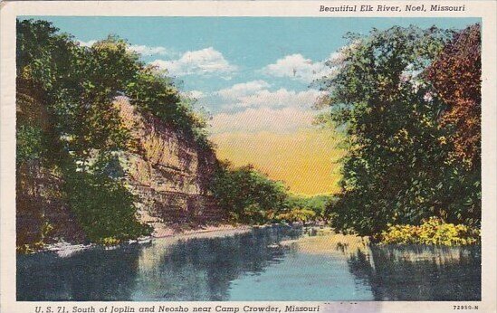 Beautiful Elk River Noel Missouri 1944