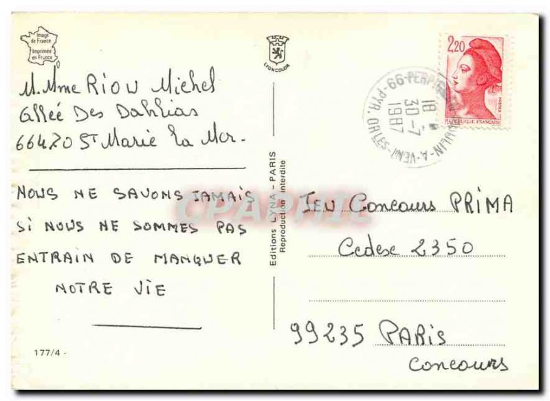 Postcard Modern Roussillon