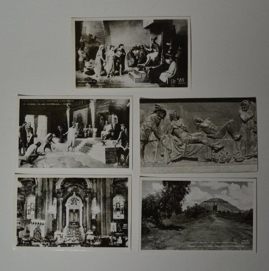 10 Mexico Real Photo Postcards in Envelope, Vintage Artistic Scenes of Mexico