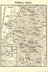 israel palestine, Southern Region Map (1920s) (2)