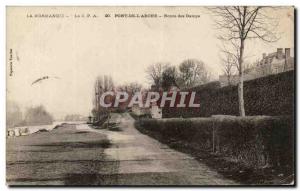 Old Postcard Normandy Pont De L & # 39Arche Route Damps