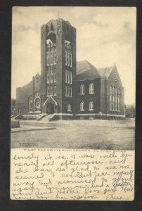 EL PASO TEXAS FIRST PRESBYTERIAN CHURCH BUILDING US PARCEL 1c STAMP POSTCARD