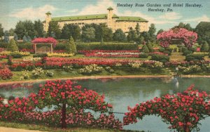 1959 Hershey Rose Garden Landscapes Hotel Hershey Pennsylvania Posted Postcard