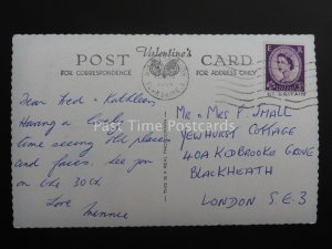 Yorkshire WHITBY Cliff & Abbey c1964 RP Postcard by Valentine L2984