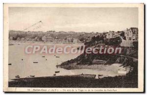 Old Postcard SAINT-CAST beach cornice Petit Port