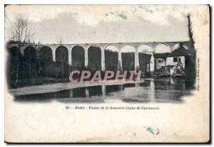 Old Postcard Rodez Viaduct Gascarie line Carmaux