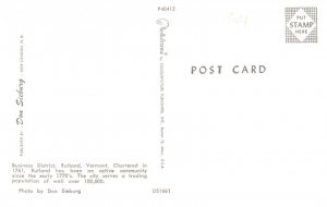 Vermont  Rutland  Business District