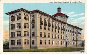 Greenville Mississippi Kings Daughters Hospital Antique Postcard J78997