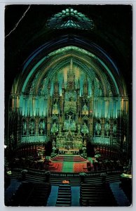 Montreal Notre Dame Church Interior, 1963 Militaire Royal Canadien Slogan Cancel