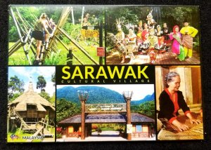 [AG] P184 Malaysia Sarawak Cultural Village Dance Costume Craft (postcard) *New