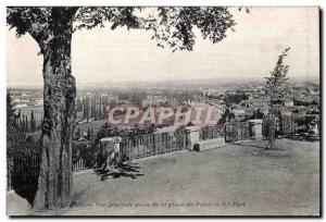 Old Postcard Angouleme View gendeale taking the place of the puck