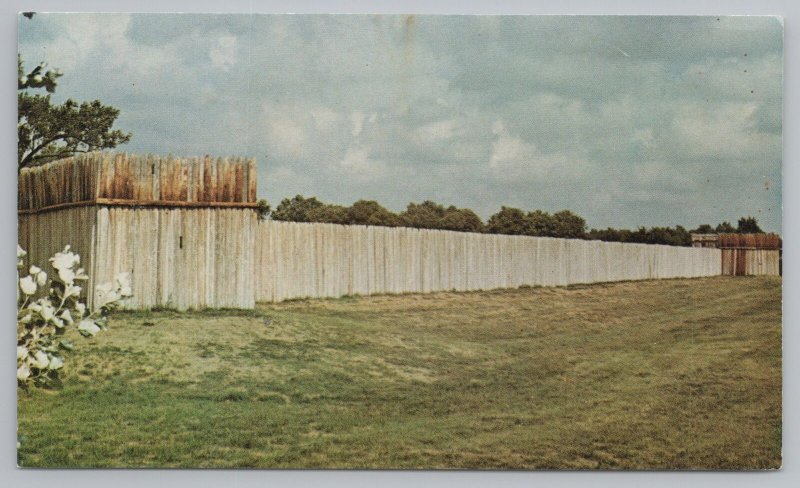 Nebraska~Stockade At Fort Kearney~Vintage Postcard 