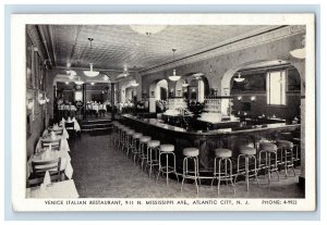 1920s Venice Italian Restraunt, Mississippi ave, Atlantic City NJ Postcard P133E