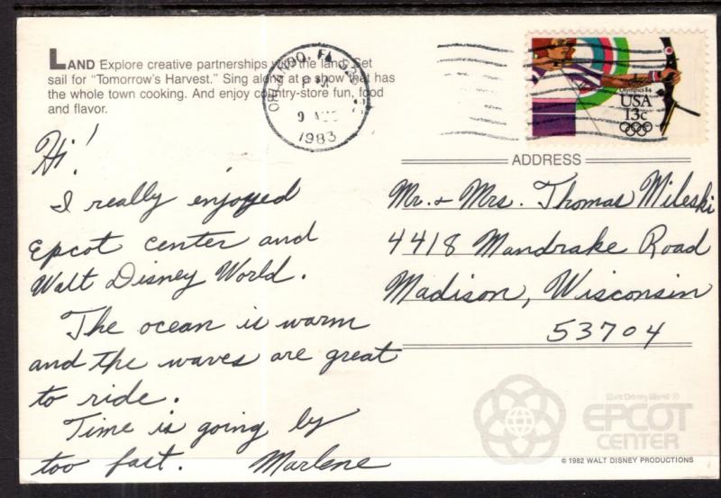 Land Explore,Epcot Center,Walt Disney World BIN