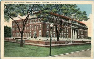 NY - Utica, Soldiers' & Sailors' Masonic Memorial Hospital