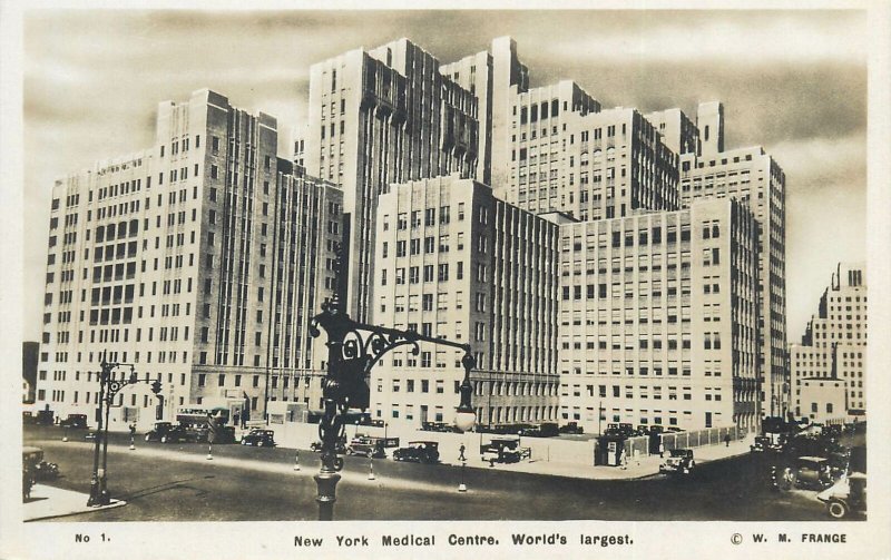 Postcard USA New York world largest medical centre