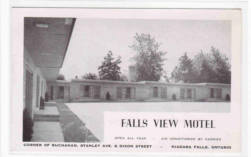 Falls View Motel Niagara Falls Ontario Canada postcard