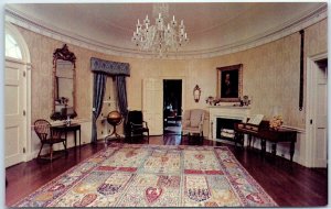 Postcard - The famous oval room at Knox Museum-Montpelier - Thomaston, Maine