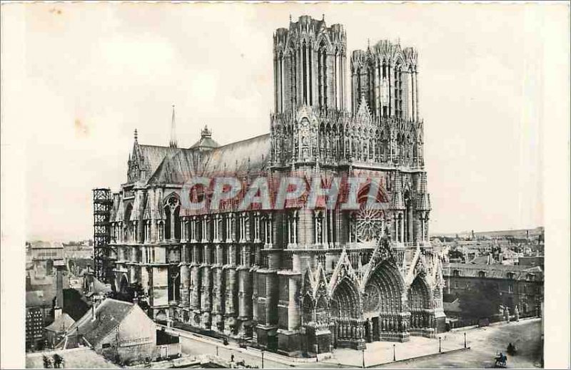 Old Postcard The Cathedral of Reims