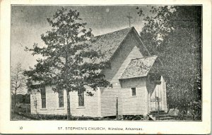 Vtg Postcard 1910s  Winslow Arkansas AR - Saint Stephen's Church UNP M13