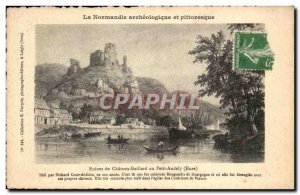 Old Postcard Ruins of Chateau Gaillard Au Petit Andely Bati By Richard the Li...