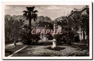 Old Postcard Menton The Public Garden