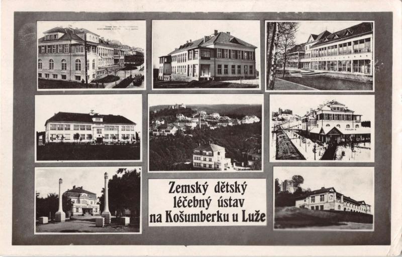 ZEMSKY DETSKY LECEBNY USTAV NA KOSUMBERKU u LUZEI CZECHOSLOVAKIA PHOTO POSTCARD