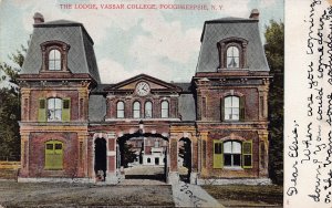 Vassar College The Lodge Poughkeepsie New York 1907 postcard