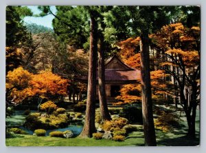 Japan Garden of shanzen-in  traditional japanese house and forest scene