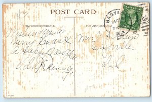 Christmas Noel Ringing Bell Flowers Ellen Clapsaddle Signed Artist Postcard